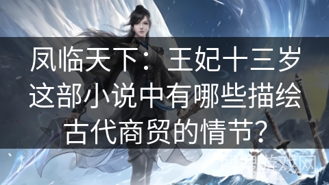 凤临天下：王妃十三岁这部小说中有哪些描绘古代商贸的情节？