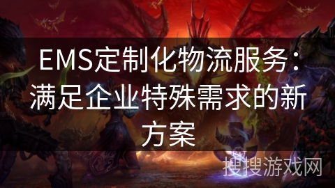 EMS定制化物流服务：满足企业特殊需求的新方案