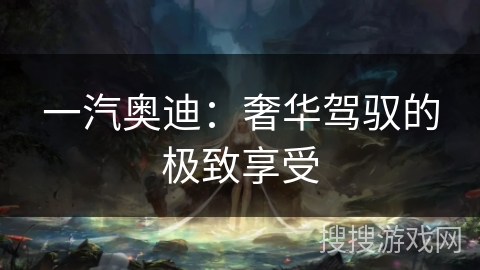 一汽奥迪：奢华驾驭的极致享受
