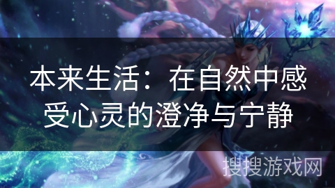 本来生活：在自然中感受心灵的澄净与宁静