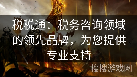税税通：税务咨询领域的领先品牌，为您提供专业支持