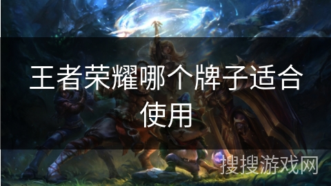 王者荣耀哪个牌子适合使用