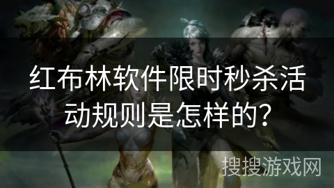 红布林软件限时秒杀活动规则是怎样的？