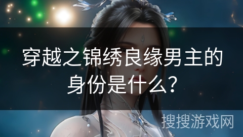 穿越之锦绣良缘男主的身份是什么？