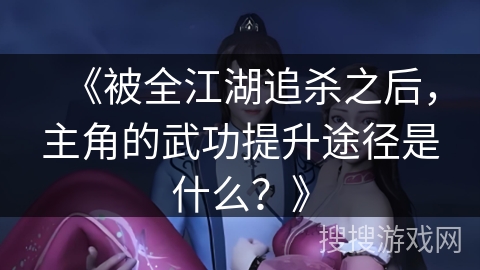 《被全江湖追杀之后,主角的武功提升途径是什么?》 《被全江湖追杀之后,主角的武功提升途径是什么?》