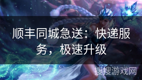 顺丰同城急送：快递服务，极速升级