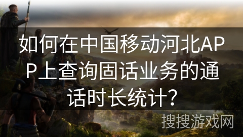 如何在中国移动河北APP上查询固话业务的通话时长统计？