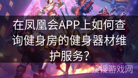 在凤凰会APP上如何查询健身房的健身器材维护服务？
