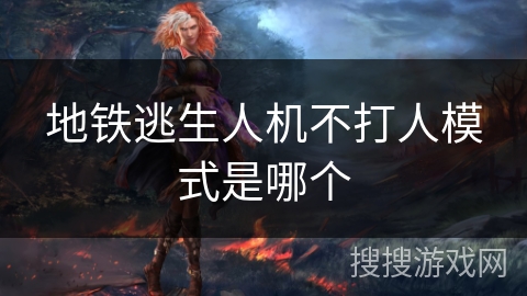 地铁逃生人机不打人模式是哪个