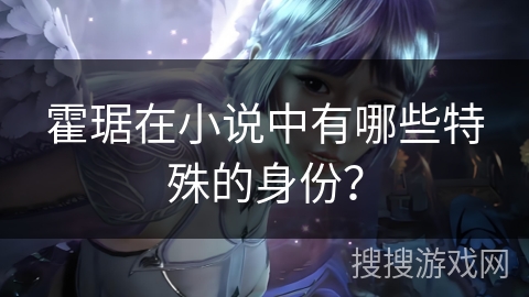 霍琚在小说中有哪些特殊的身份？