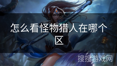 怎么看怪物猎人在哪个区
