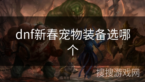 dnf新春宠物装备选哪个