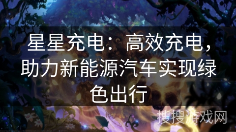 星星充电：高效充电，助力新能源汽车实现绿色出行
