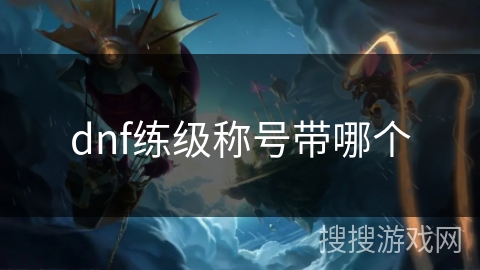 dnf练级称号带哪个