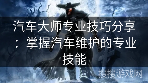 汽车大师专业技巧分享:掌握汽车维护的专业技能 汽车大师专业技巧分享:掌握汽车维护的专业技能