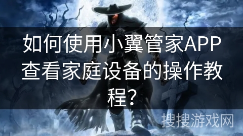 如何使用小翼管家APP查看家庭设备的操作教程？