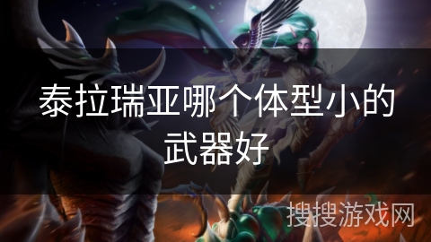 泰拉瑞亚哪个体型小的武器好