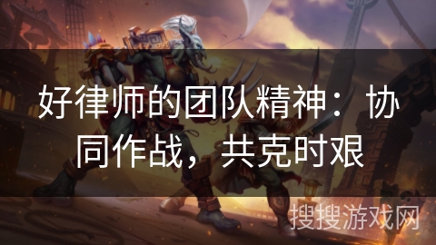 好律师的团队精神：协同作战，共克时艰