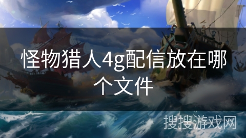 怪物猎人4g配信放在哪个文件