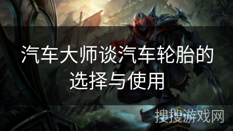 汽车大师谈汽车轮胎的选择与使用