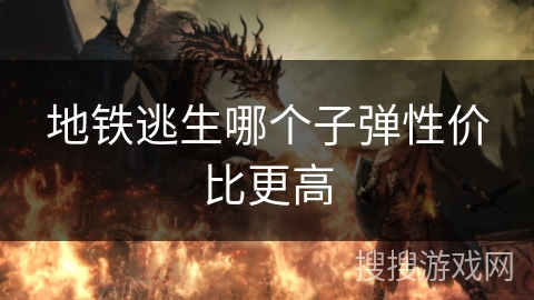 地铁逃生哪个子弹性价比更高