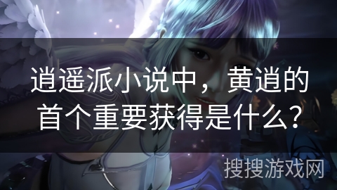 逍遥派小说中，黄逍的首个重要获得是什么？