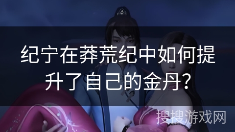 纪宁在莽荒纪中如何提升了自己的金丹？