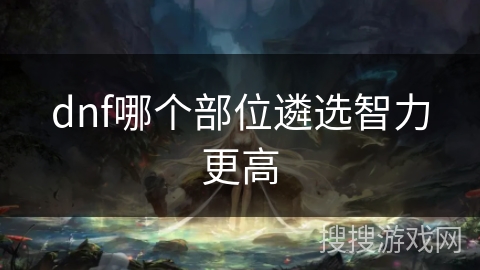 dnf哪个部位遴选智力更高