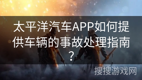 太平洋汽车APP如何提供车辆的事故处理指南？