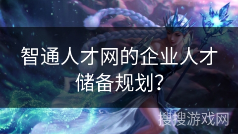 智通人才网的企业人才储备规划？