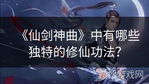 《仙剑神曲》中有哪些独特的修仙功法？