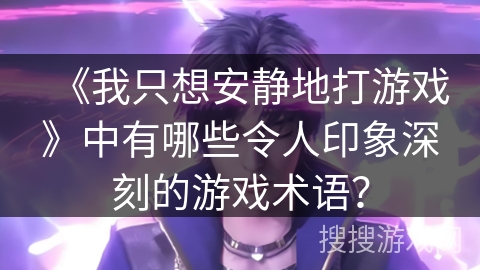 《我只想安静地打游戏》中有哪些令人印象深刻的游戏术语？