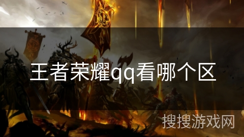 王者荣耀qq看哪个区