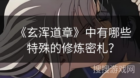 《玄浑道章》中有哪些特殊的修炼密札？