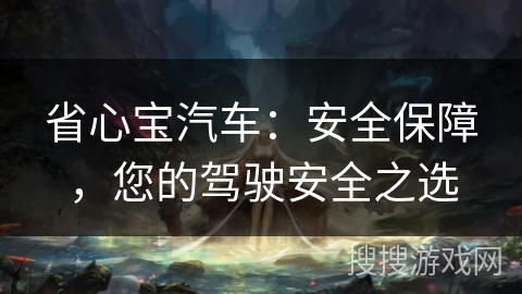 省心宝汽车：安全保障，您的驾驶安全之选