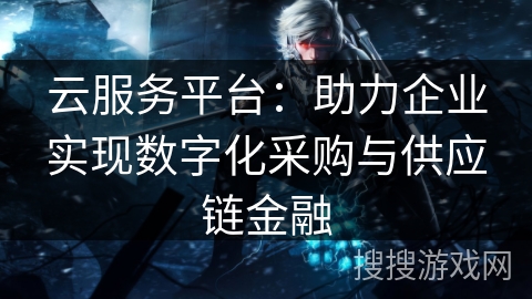 云服务平台：助力企业实现数字化采购与供应链金融