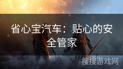 省心宝汽车：贴心的安全管家