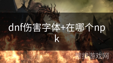 dnf伤害字体+在哪个npk