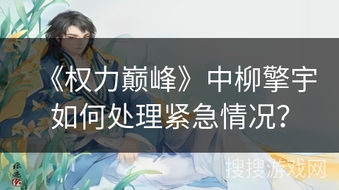 《权力巅峰》中柳擎宇如何处理紧急情况？