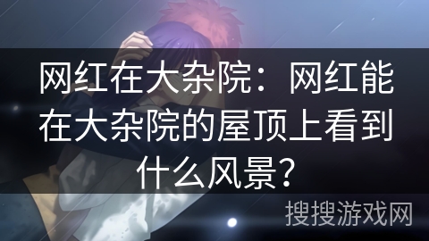 网红在大杂院：网红能在大杂院的屋顶上看到什么风景？
