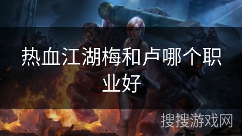 热血江湖梅和卢哪个职业好