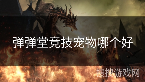 弹弹堂竞技宠物哪个好