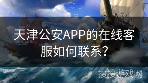 天津公安APP的在线客服如何联系？