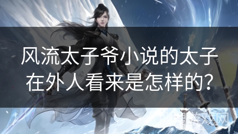风流太子爷小说的太子在外人看来是怎样的？