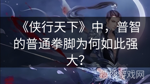 《侠行天下》中，普智的普通拳脚为何如此强大？