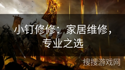 小钉修修：家居维修，专业之选