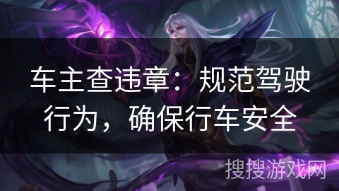 车主查违章：规范驾驶行为，确保行车安全