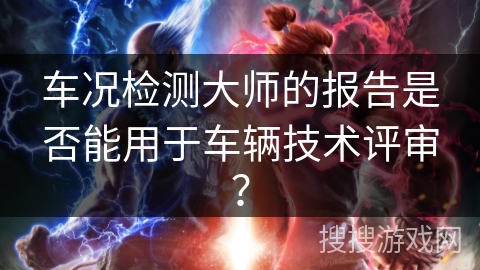 车况检测大师的报告是否能用于车辆技术评审？