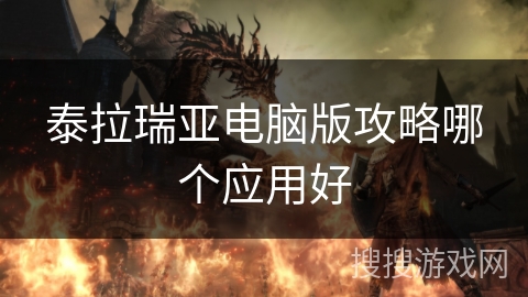 泰拉瑞亚电脑版攻略哪个应用好