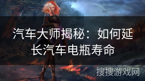 汽车大师揭秘：如何延长汽车电瓶寿命
